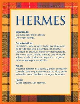 Nombre Hermes, origen y significado .